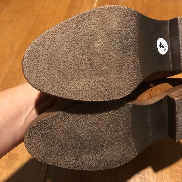 Franco Sarto Suede Caydee Wide Calf Brown Boots 4 - Picture 12 of 16